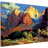 Картина по номерам PaintLine Франц Бишофф. Горный пейзаж PL-00179