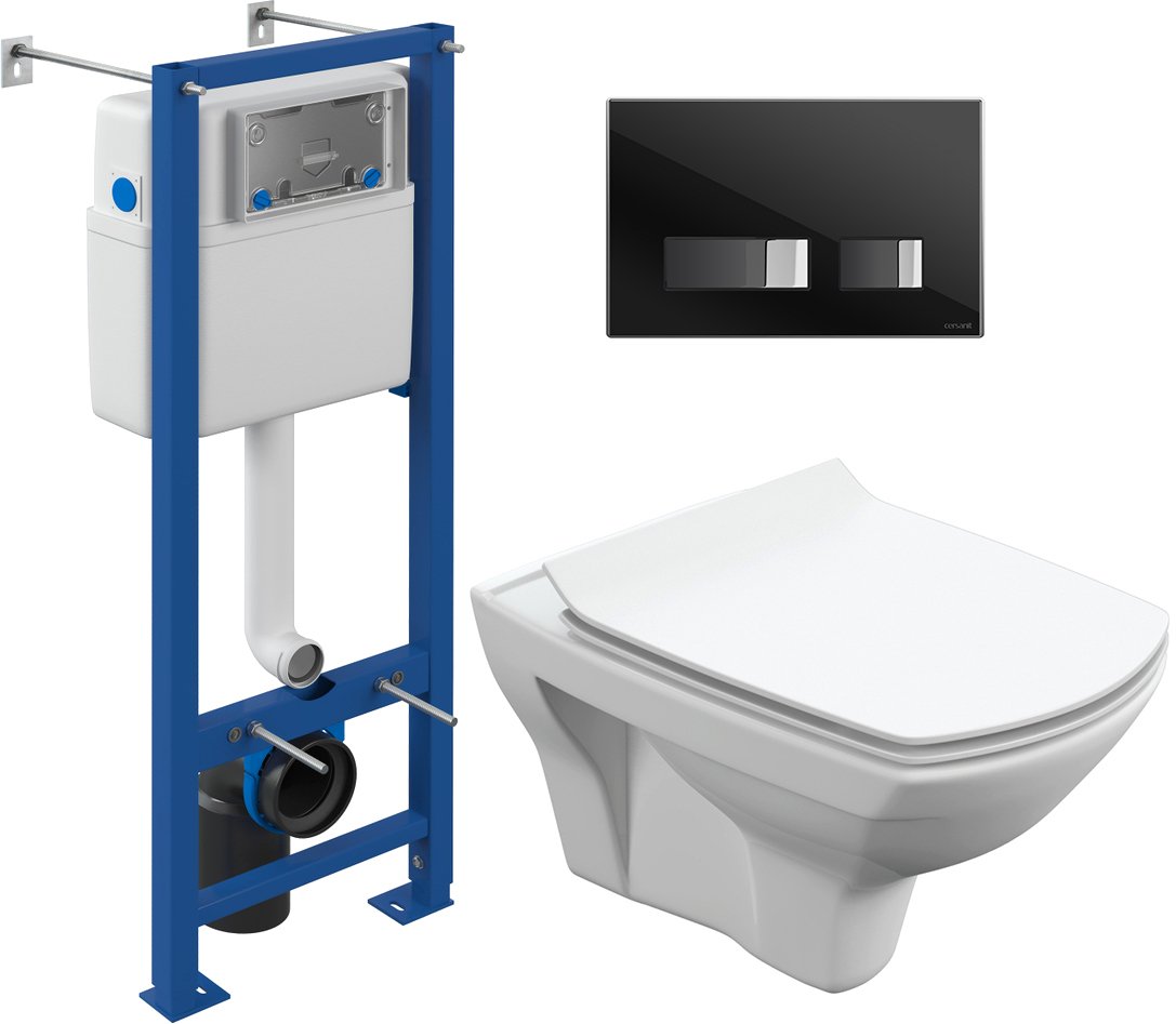 

Унитаз подвесной Cersanit Carina New Clean On + S-IN-MZ-VECTOR + P-BU-MOV/Blg/Gl