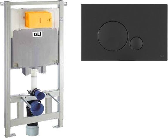 

Инсталляция для унитаза OLI 80 Globe 600151+152952 (черный матовый)