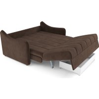 Диван Мебель-АРС аккордеон Давос НПБ 140x200 см M2-113-7 (велюр молочный шоколад НВ-178/13) в Гомеле