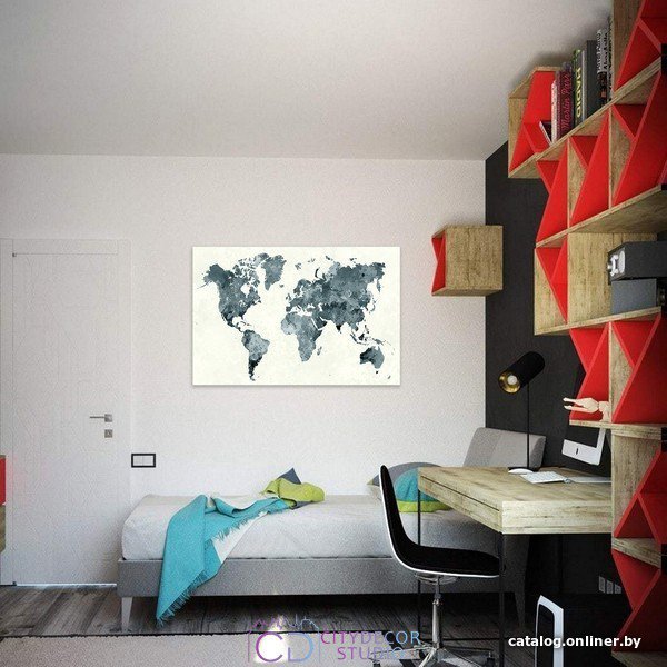Модульная картина Citydecor Карты 1.1 60x90 см