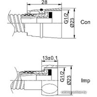 Душевой шланг Rubineta 600025B