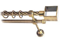 

Карниз для штор Lm Decor Куб 177 2р витой (антик, 3.6м)