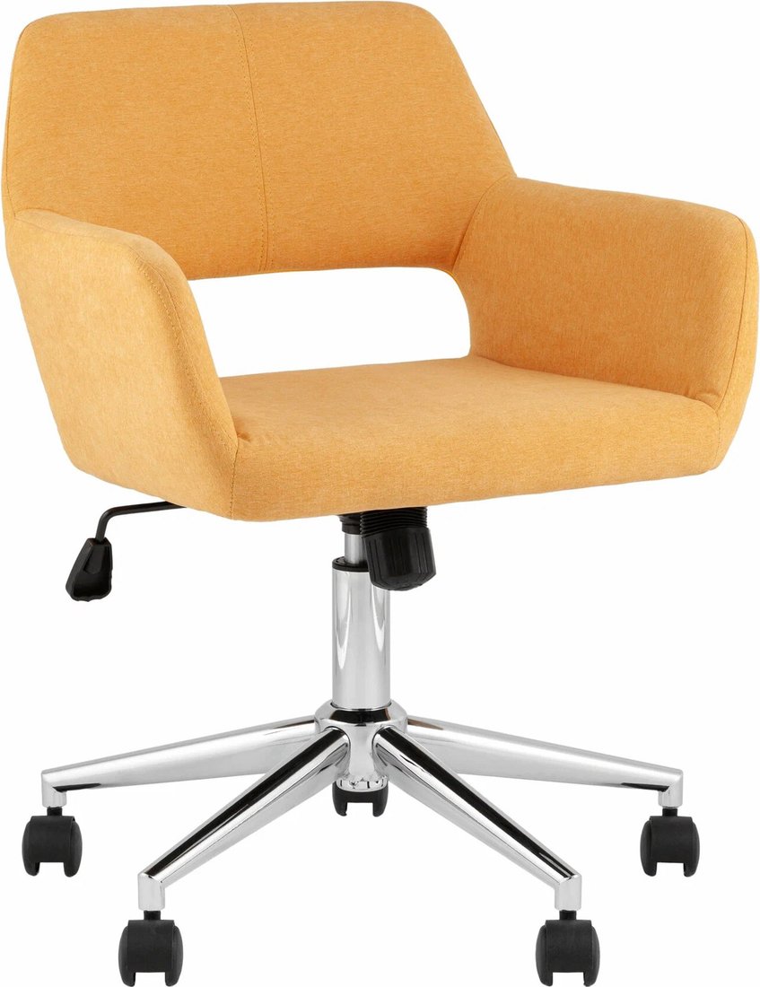 

Офисное кресло Stool Group Ross Chrome 50-7 (рогожка, желтый)