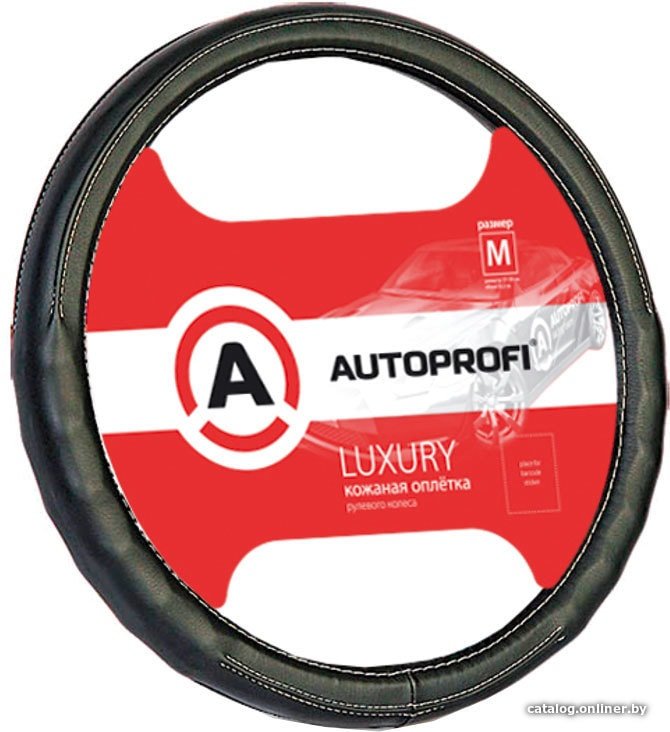 Оплетка на руль Autoprofi AP-130 BK (M) (черный)