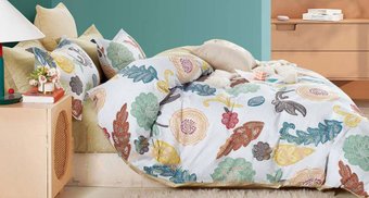 Семейный комплект постельного белья Cleo Сатин Семейный SK-41/1044