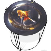 Журнальный столик Sheffilton SHT-CT53 (лунная ночь/черный муар)