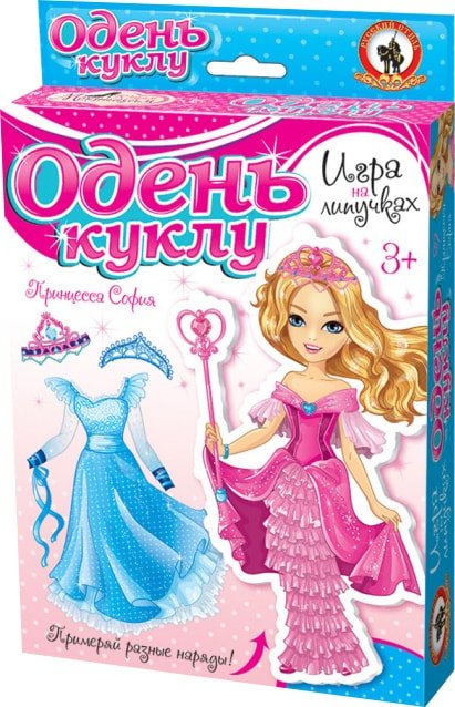 

Развивающая игра Русский стиль Одень куклу. Принцесса София 03175