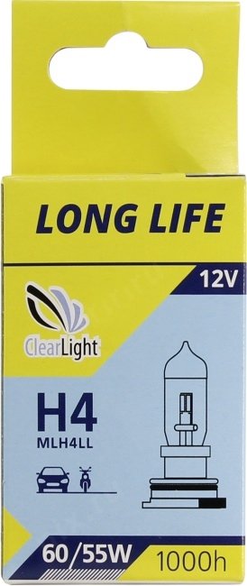 

Галогенная лампа Clear Light Long Life H4 1шт