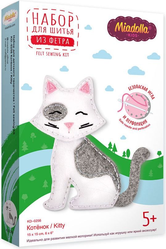 

Набор для создания поделок/игрушек Miadolla Набор для шитья KD-0256 Котенок