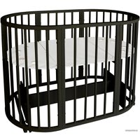 Кроватка-трансформер Indigo Simple 7 в 1 Поперечный маятник (венге)