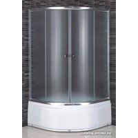 Душевой уголок Coliseum Отлон Т-100 100x100 (хром/тонированное стекло)