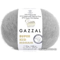 Пряжа для вязания Gazzal Super kid mohair new 64432 25 г 237 м (серый)