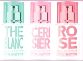 

Парфюмерная вода Solinotes The Blanc+Rose+Fleur De Cerisier EdP (15мл+15мл+15мл)