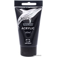 Акриловая краска Малевичъ Matisso 617051 (60 мл, черный)