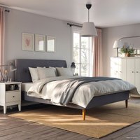 Кровать Ikea Иданэс 200x180 (гуннаред, темно-серый) 504.589.49