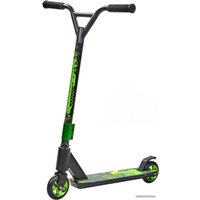 Трюковый самокат Street Hit Pro (черный/зеленый)