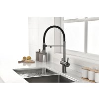 Смеситель Paulmark Gravity Gr213888-GM (черный/вороненая сталь)