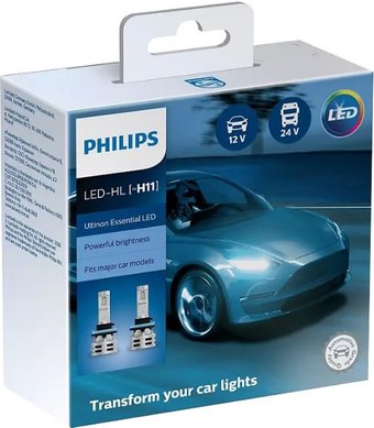 Светодиодная лампа Philips H11 Ultinon Essential LED 2шт