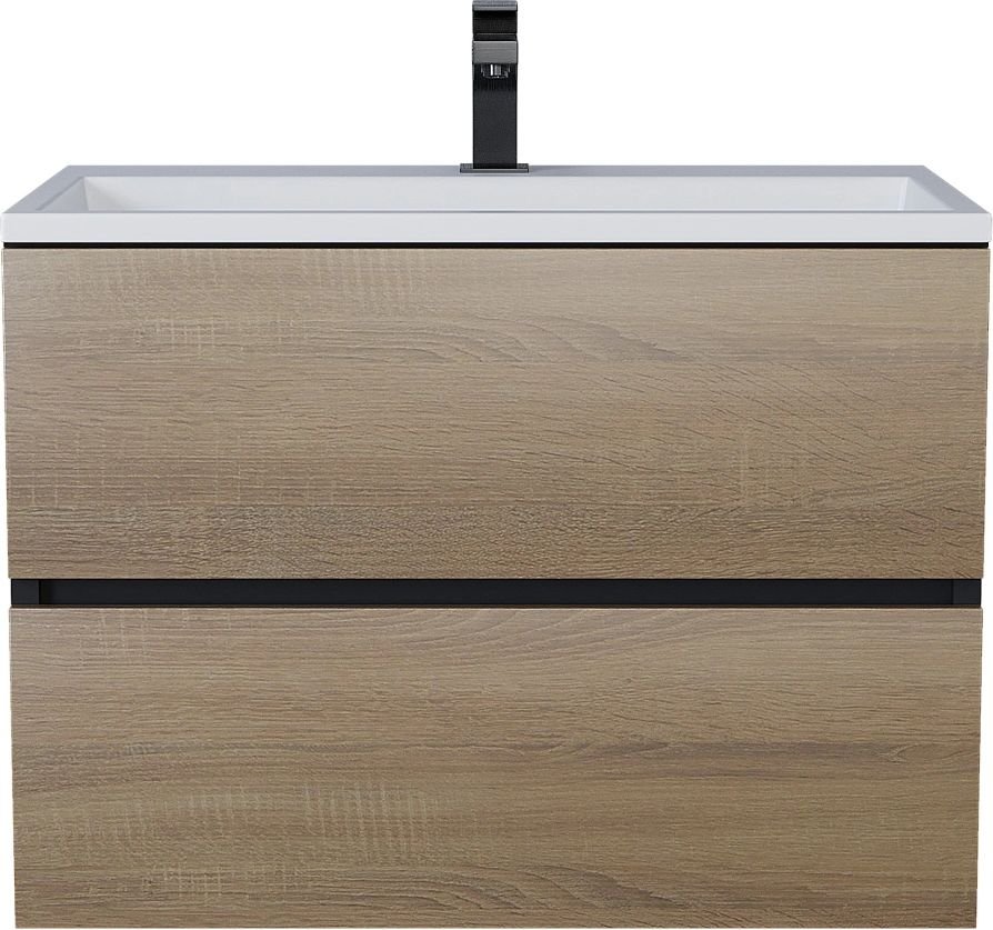 

Uperwood Тумба с умывальником Barsa 70 см (черный/дуб сонома)
