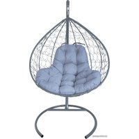 Подвесное кресло M-Group XL 11120309 (серый ротанг/серая подушка)