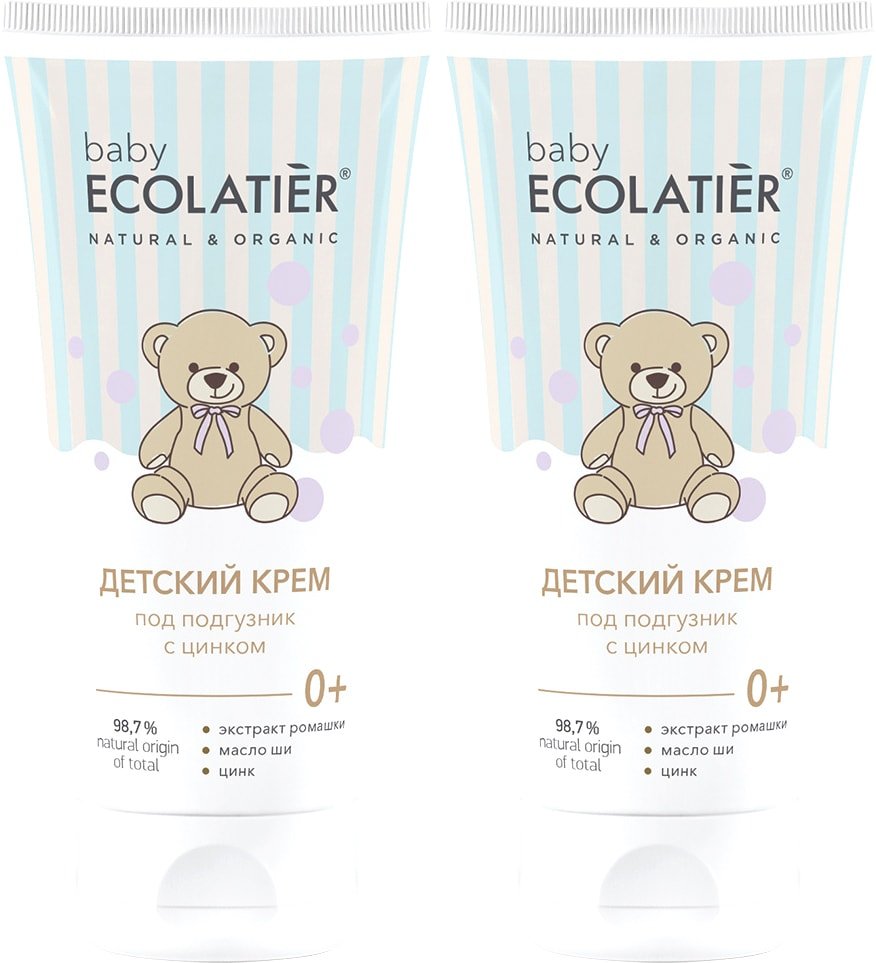 

Крем под подгузник Ecolatier Baby с цинком 0+ 100 мл