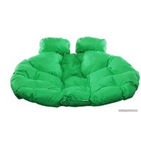 Подвесное кресло M-Group Для двоих 11450304 (серый ротанг/зеленая подушка)