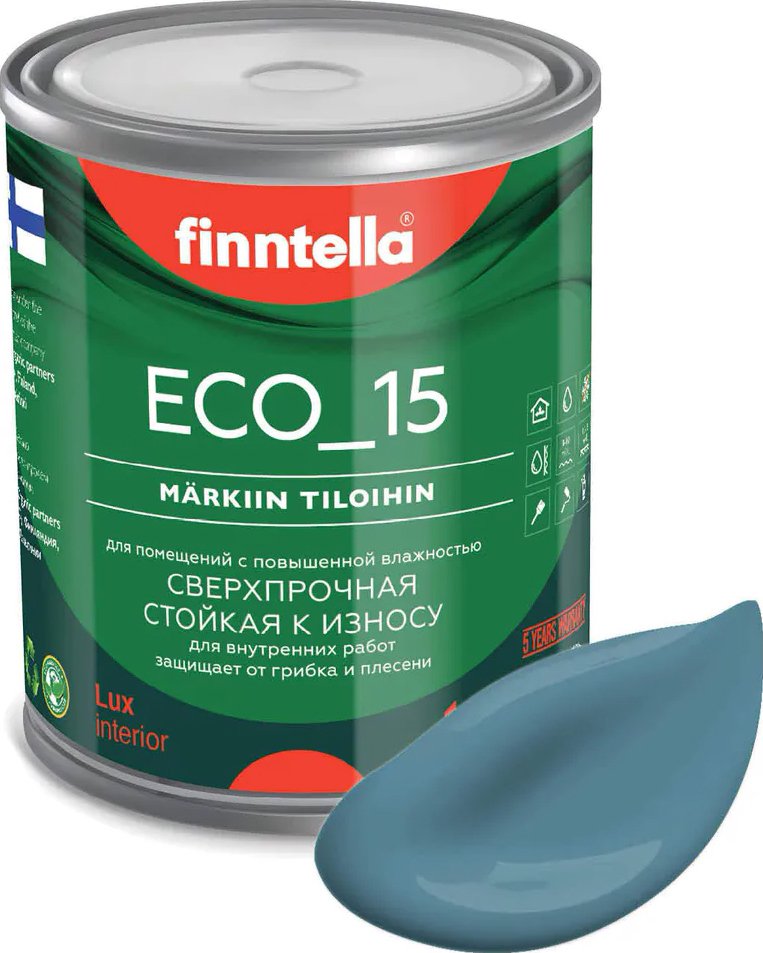 

Краска Finntella Eco 15 Enkeli F-10-1-1-FL012 0.9 л (пастельно-бирюзовый)