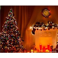 Светодиодная гирлянда JFK Christmas 20 м (зеленый провод, разноцветный)