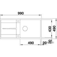 Кухонная мойка Blanco Metra XL 6 S-F (кофе) [519157]