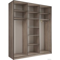 Шкаф-купе Евва 21 TTG.03 АЭП ШК.3 02 (дуб трюфель/венге глянец) в Бобруйске