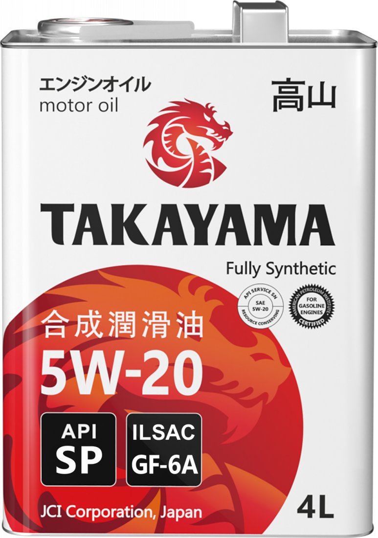 

Моторное масло Takayama SAE 5W-20 ILSAC GF-6А 4л