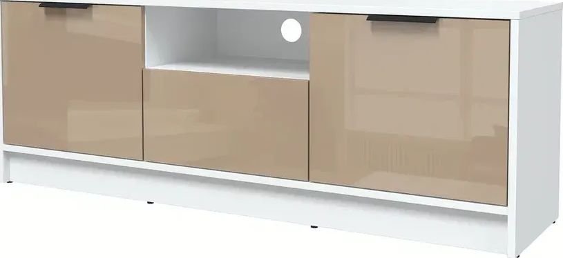 

Тумба Интерлиния ТВ Концепт КТ-ТВ3-50 Глосс (белый платинум/капучино глянец)