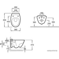 Унитаз подвесной Jacob Delafon PRESQU'ILE 55x38 [E4440]