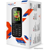 Кнопочный телефон TeXet TM-130 (черный/красный)