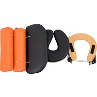 Массажный стол Atlas Sport складной 2-с 60 см деревянный (черно-оранжевый)