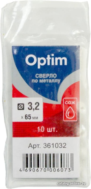 Набор сверл Optim 361032 (10 шт)