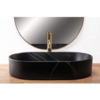Умывальник Rea Nadia 60 Black Stone Matt REA-U8565
