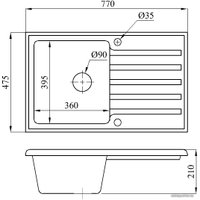 Кухонная мойка БелЭворс Styl R (бежевый)