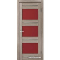 Межкомнатная дверь MDF-Techno Dominika 300 60x200 (дуб дымчатый/лакобель красный)