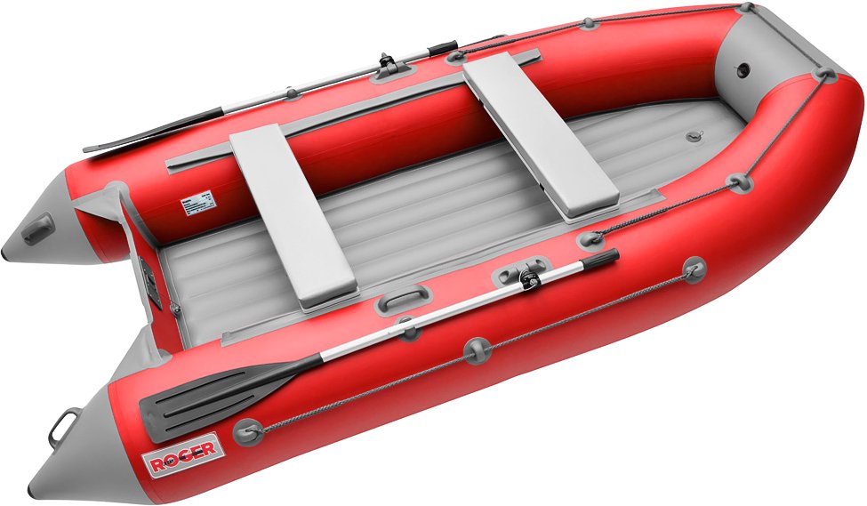 

Моторная лодка Roger Boat Trofey 3500 (без киля, красный/серый)
