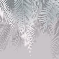 Фотообои Citydecor Пальмовые листья 300x260 бирюза-серый