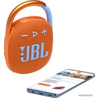 Беспроводная колонка JBL Clip 4 (оранжевый)