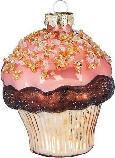 

Елочная игрушка Inge's Christmas Figural Glass Ornaments Маффин 64819H120