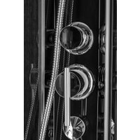 Душевая кабина Saniteco SNT-90 90х90 (черный/прозрачное стекло)