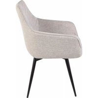 Стул с подлокотниками Signal Servio Brego 31 (светло-бежевый/черный)