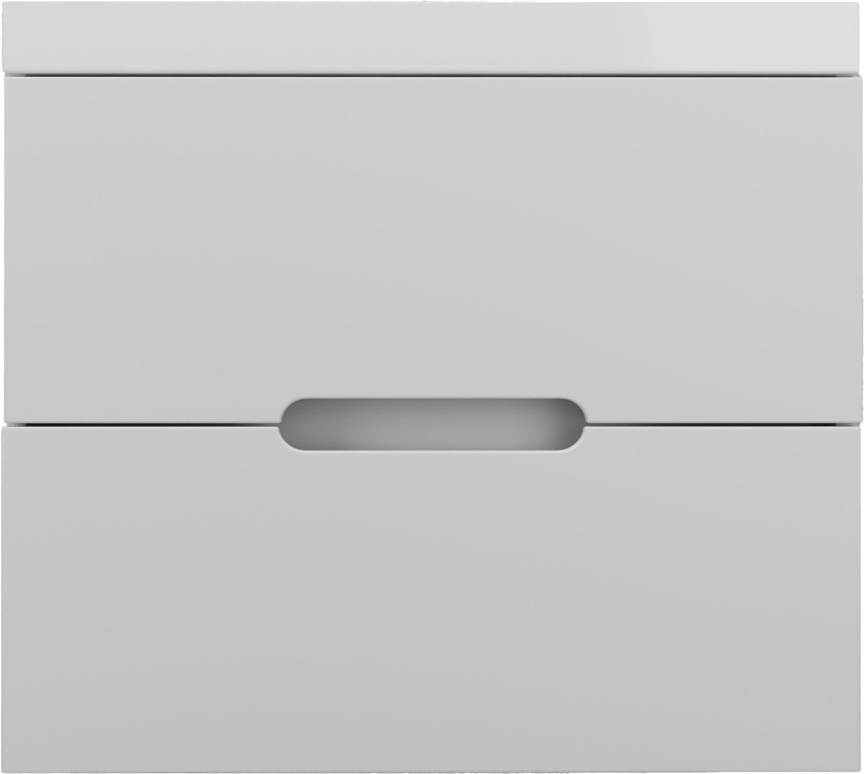 Symbolite Тумба под умывальник Матис 70 2 ящика (подвесная, белый матовый)