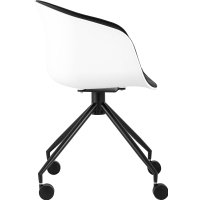 Офисное кресло Stool Group Libra SL-7040ZB (пластик белый/экокожа черный)