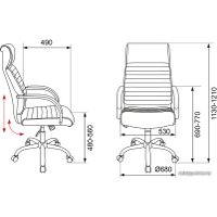 Офисное кресло Бюрократ T-8010SL (черный)