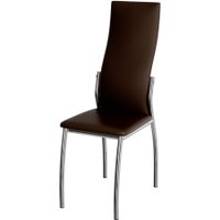 Стул ВВР Оскар (шоколад/хром, экокожа)